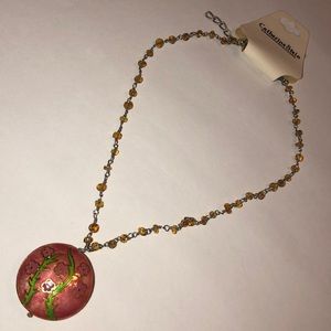 Catherine Stein pink pendant necklace